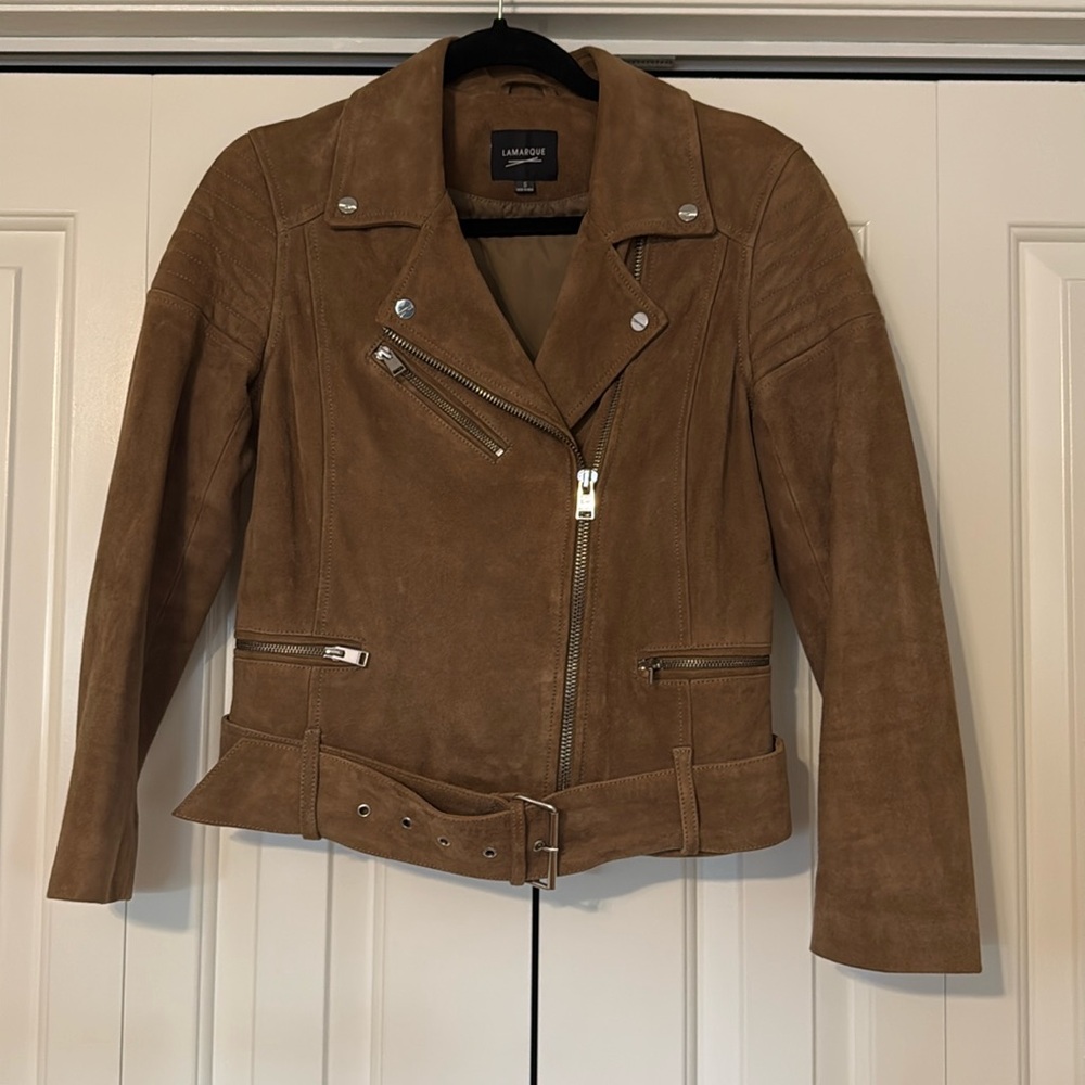 Suede Moto Jacket